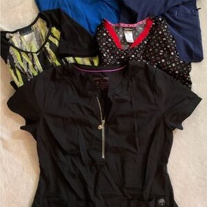 Women’s cute scrub top lot Mediums